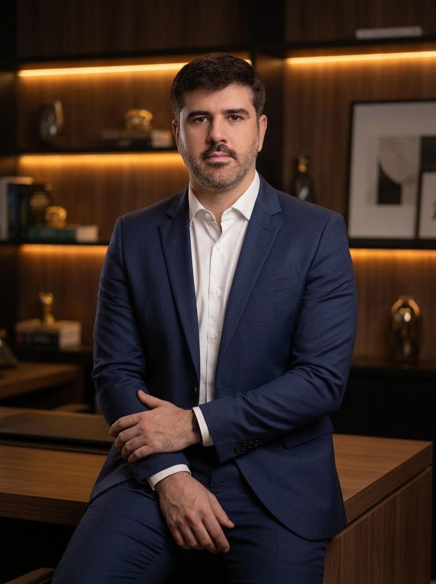 Rubens Lopes em seu escritório
